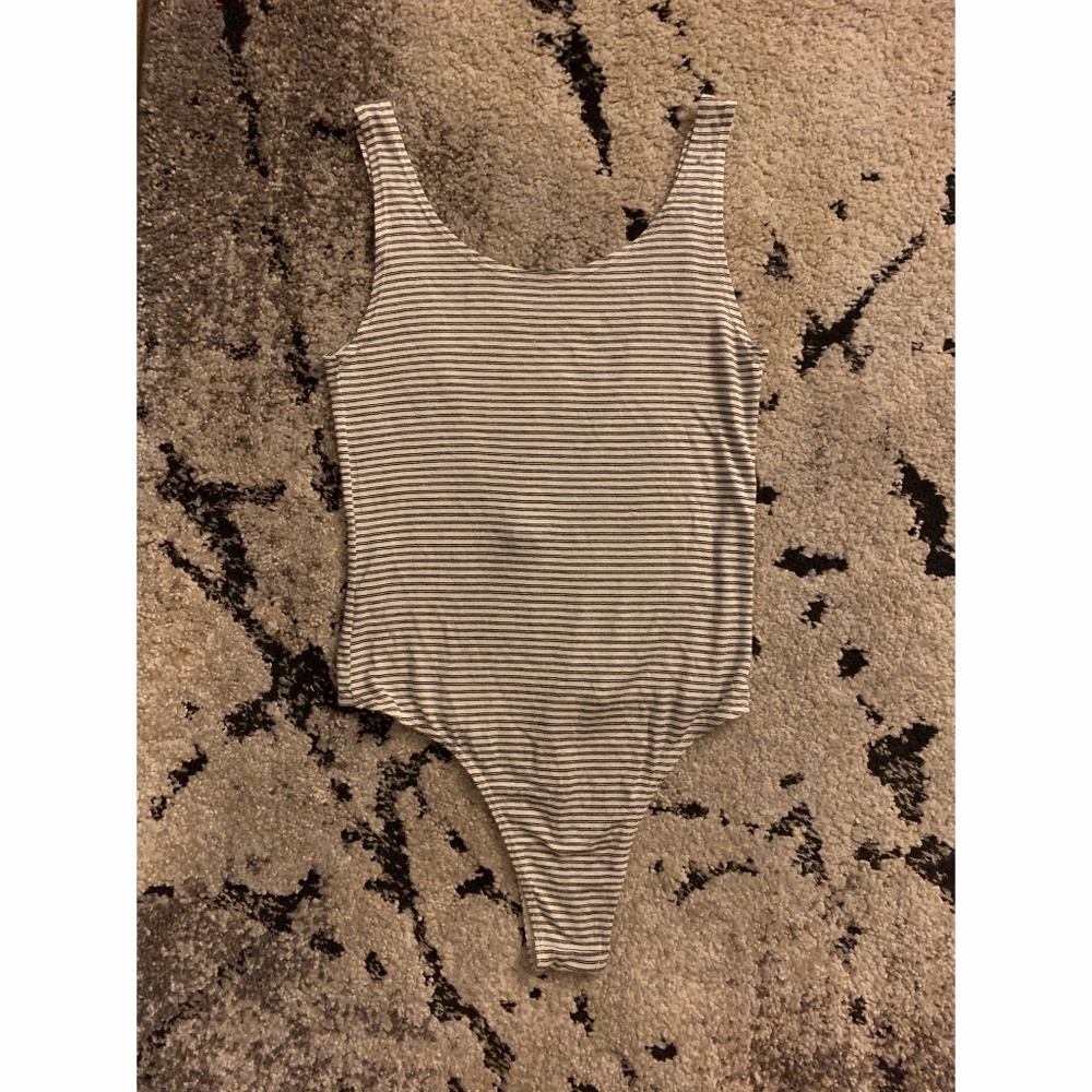 Striped Olympia Theodora Bodysuit